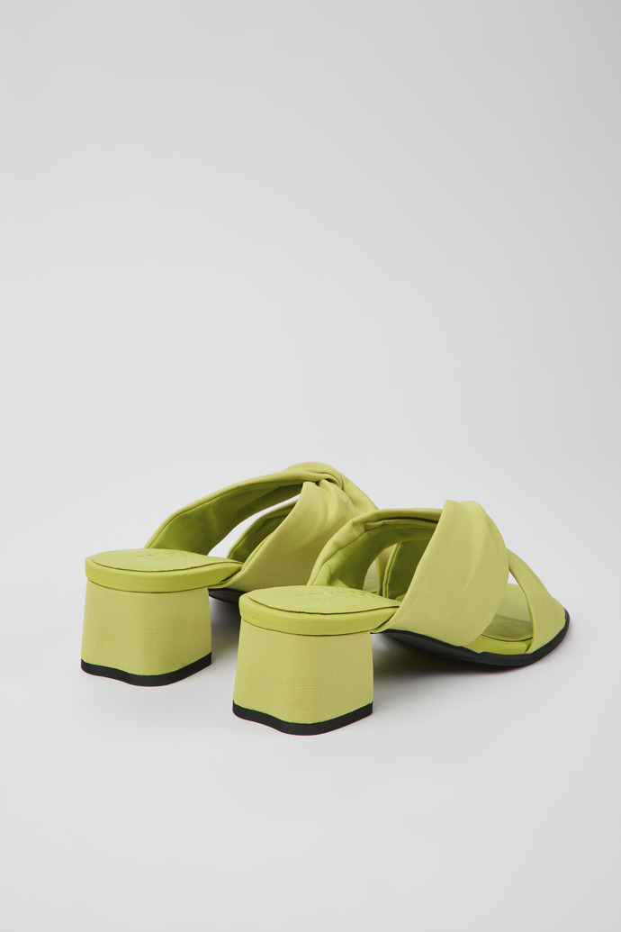 Back view of Katie Green textile sandals for women