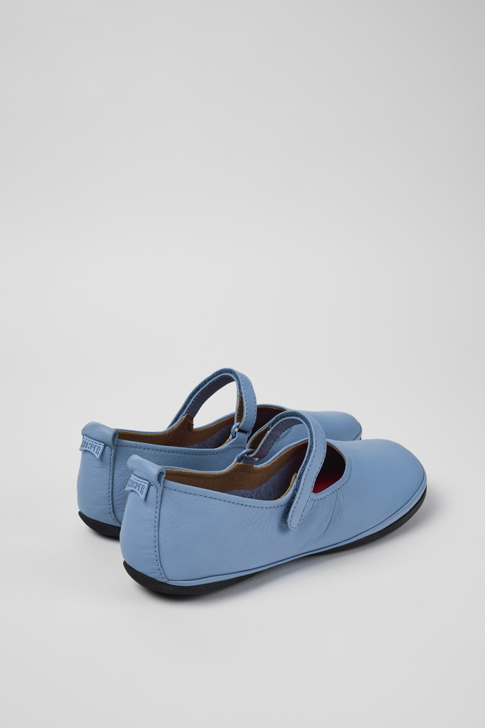 Back view of Right Blue Leather Mary Jane for Women