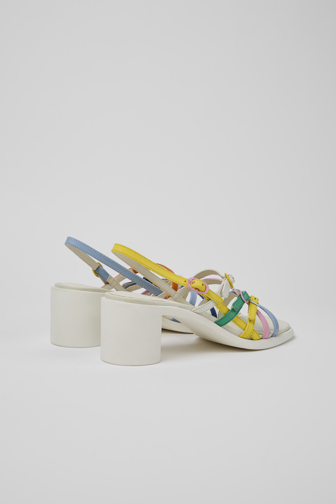 Back view of Twins Multicolored sandals for women