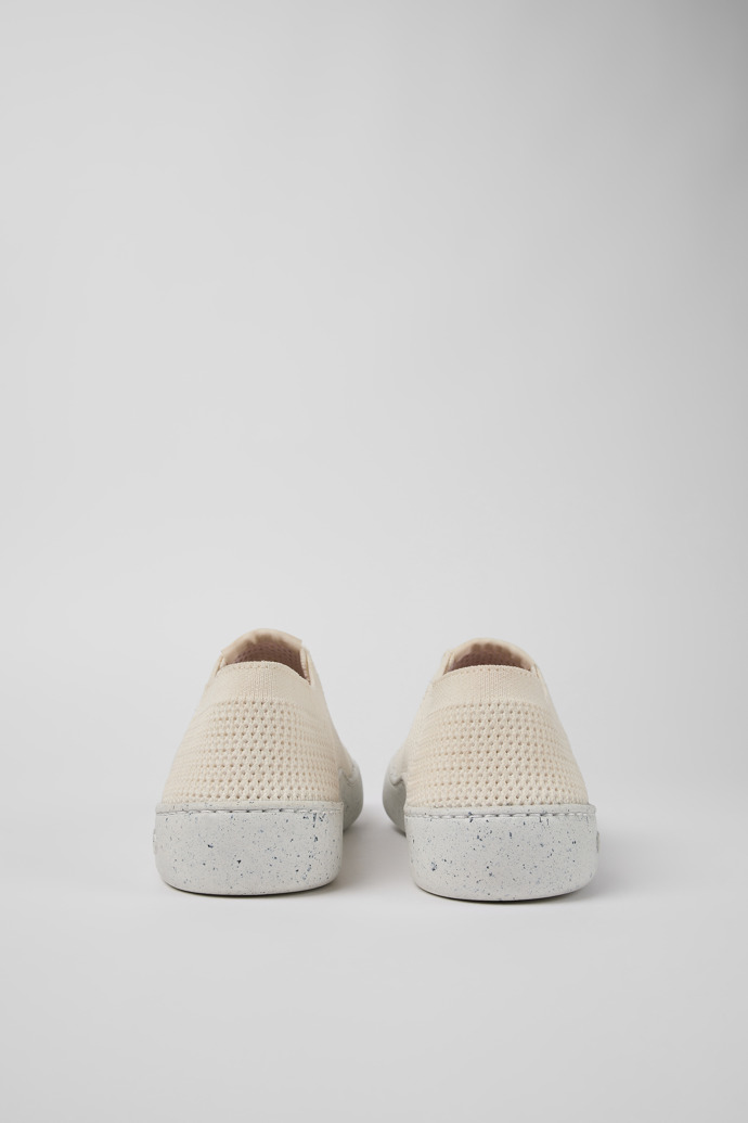 Back view of Peu Touring White recycled PET sneakers for women