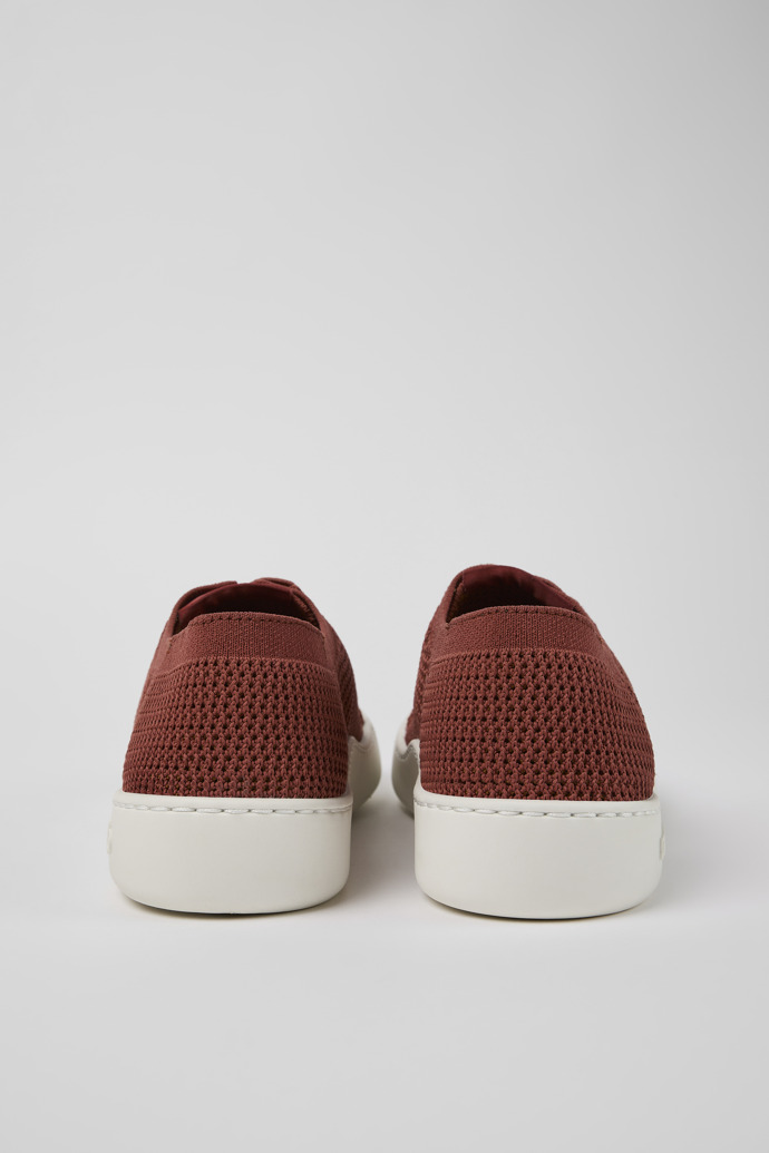 Back view of Peu Touring Red Textile Sneaker for Women