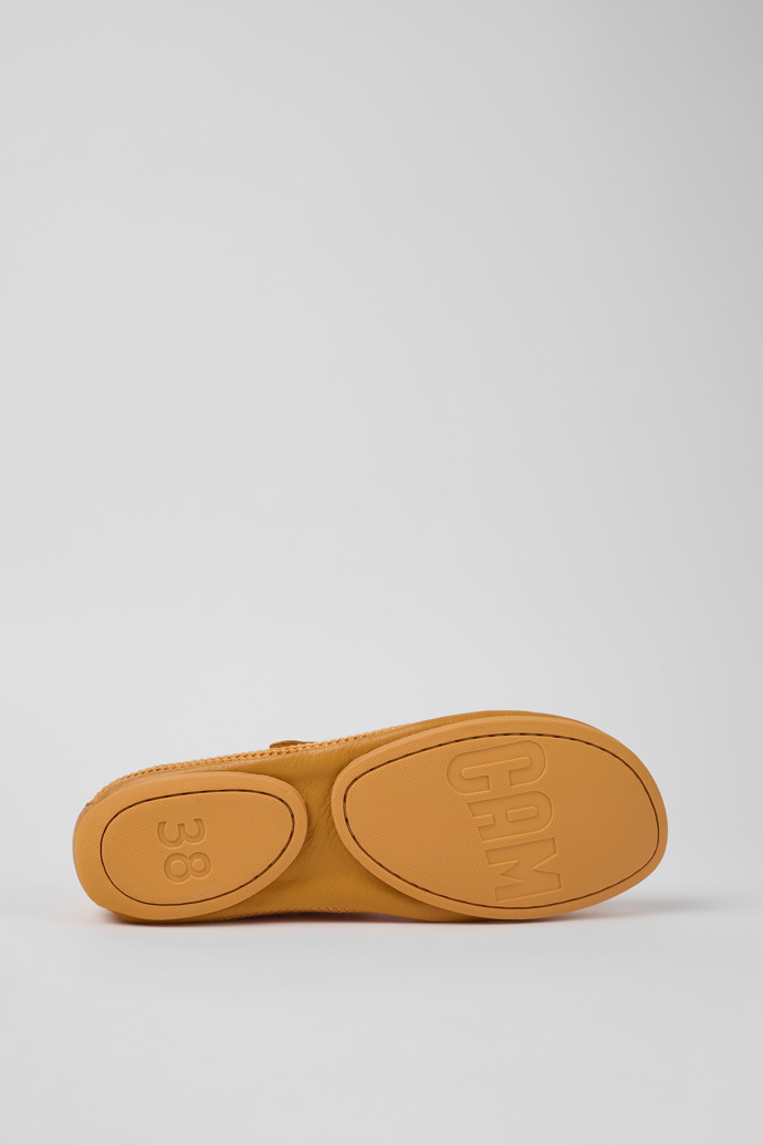 The soles of Right Orange Textile/Leather Ballerina for Women