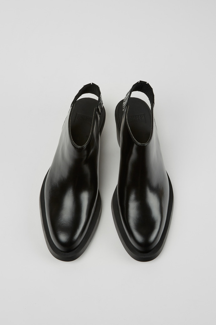 Bonnie Zapatos de tacón negros de piel para mujer