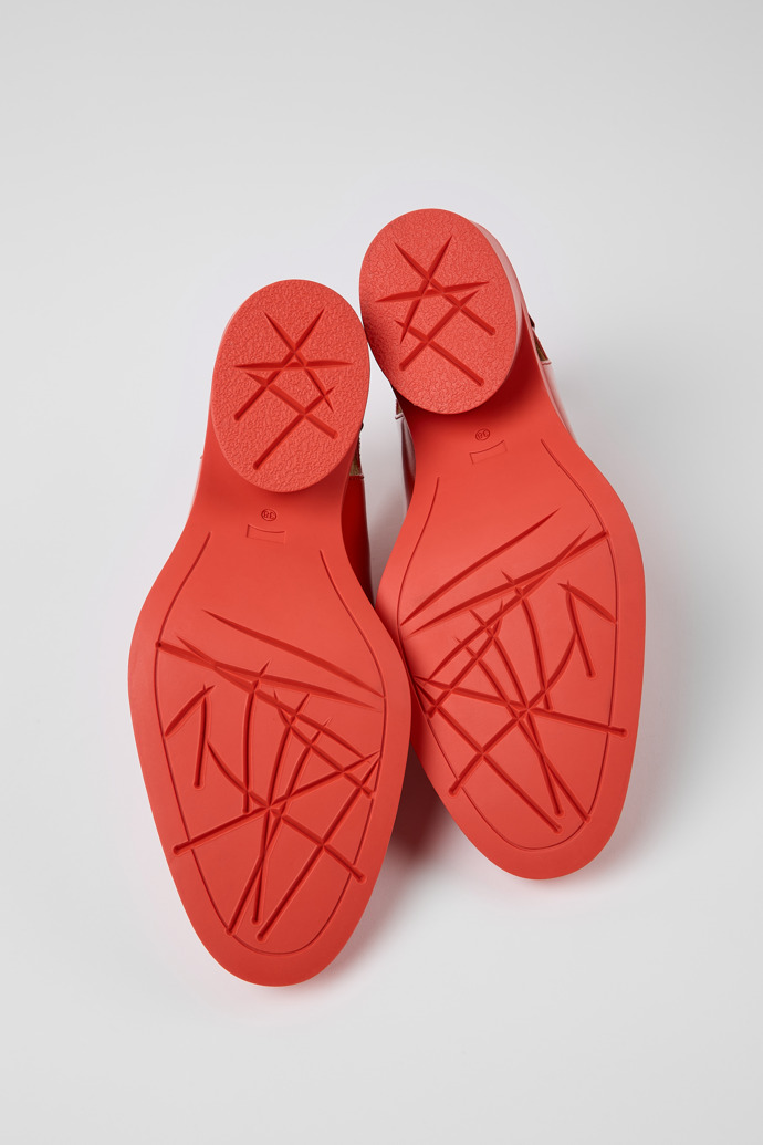 Bonnie Zapatos de tacón rojos de piel para mujer