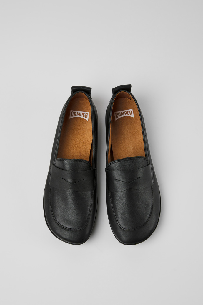 Camper black leather sales shoes