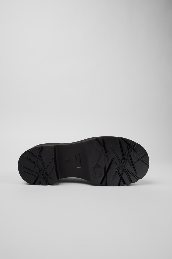 Milah Mocasines de piel burdeos para mujer.
