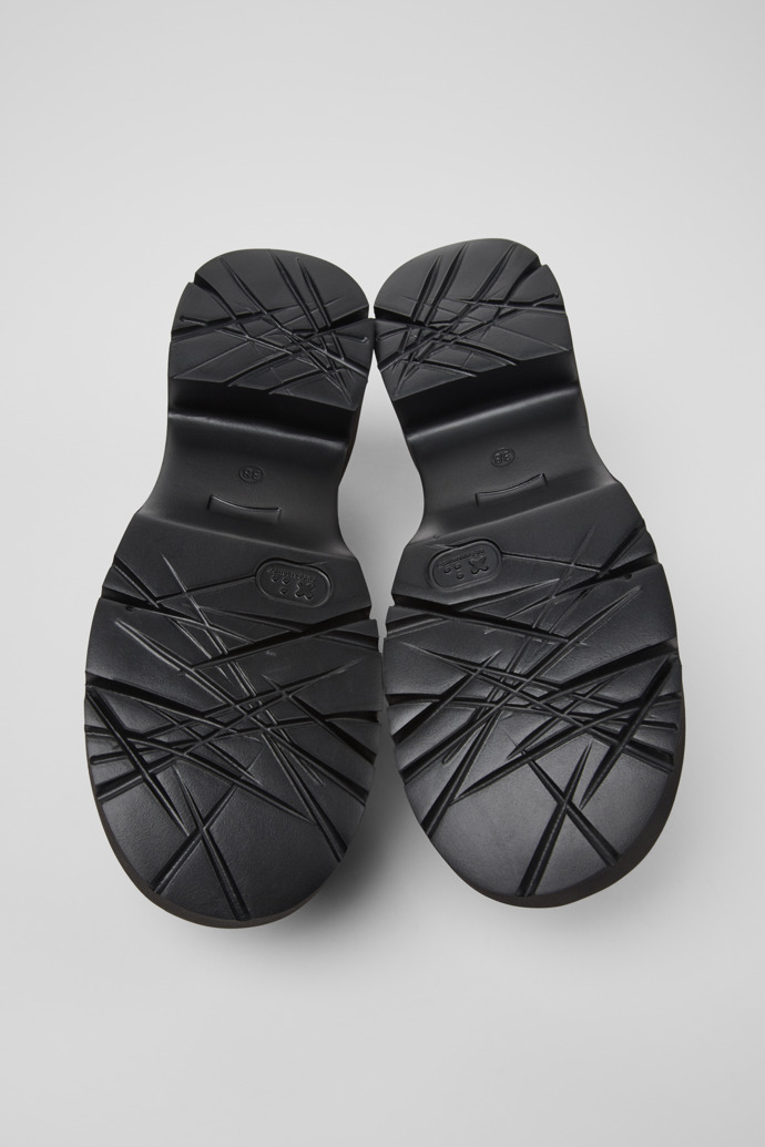 Milah Mocasines de piel negra para mujer.