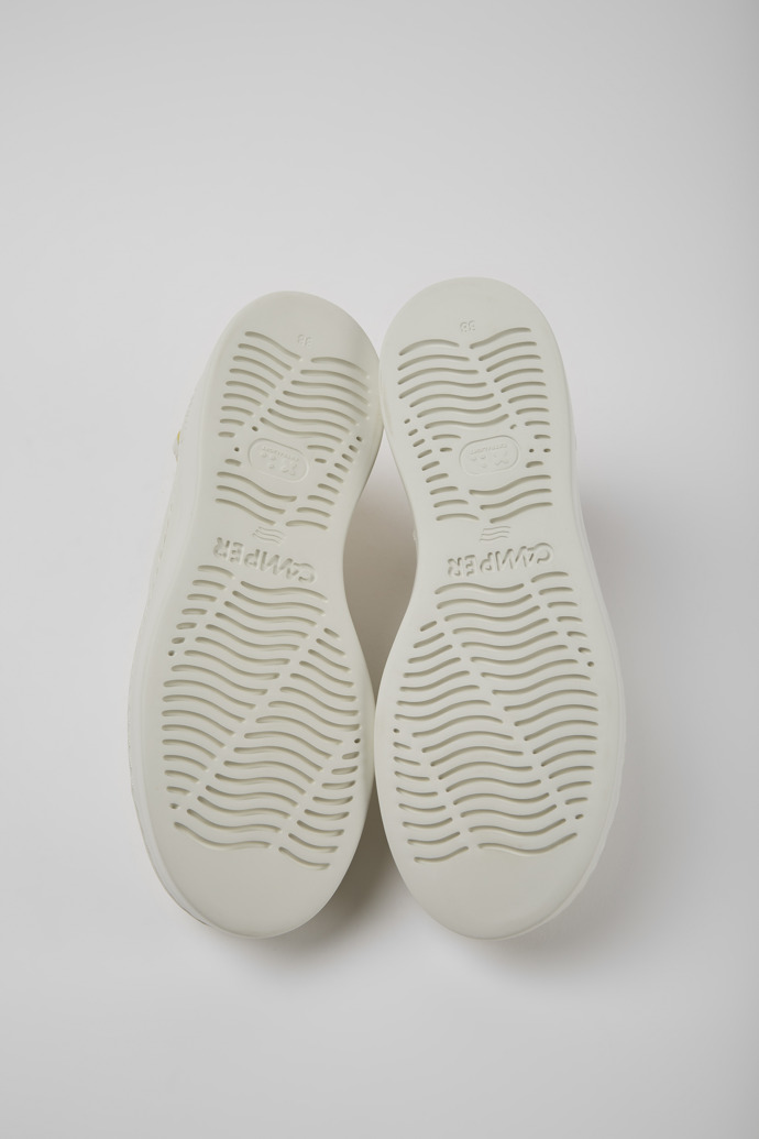 Twins Sneaker de dona de pell de color blanc