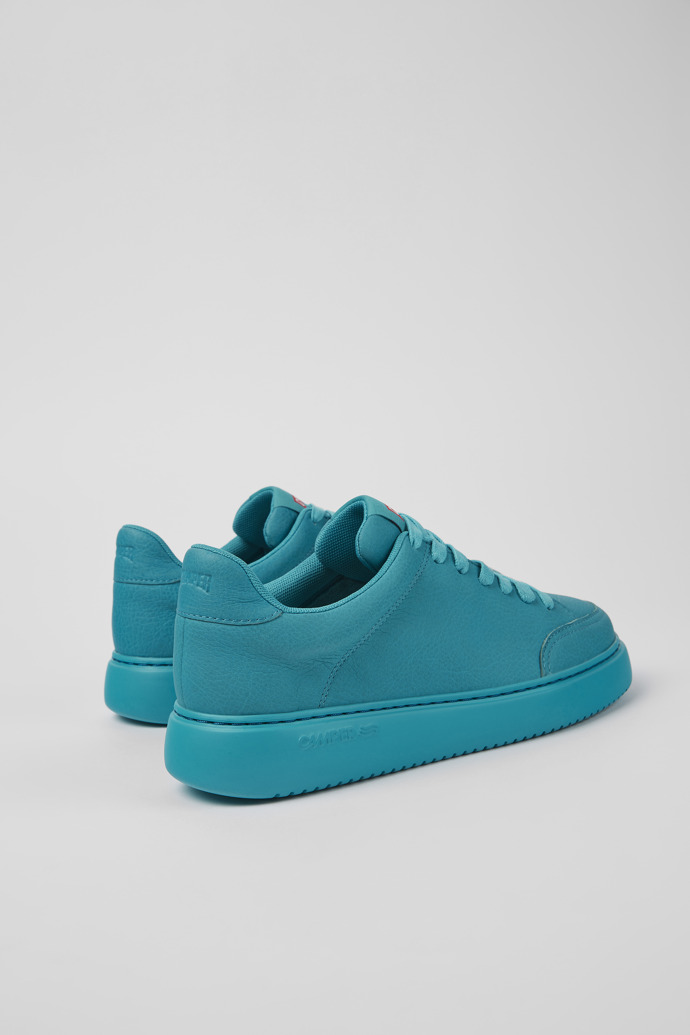 Back view of Runner K21 Blue leather sneakers for women