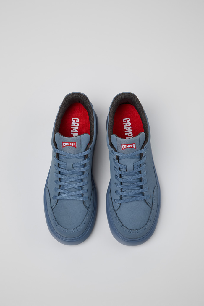 Runner K21 Blau Damensneaker aus Nubukleder