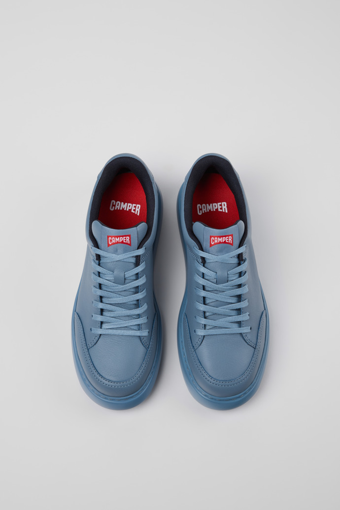 Runner K21 Chaussures en cuir bleues Pour femme.