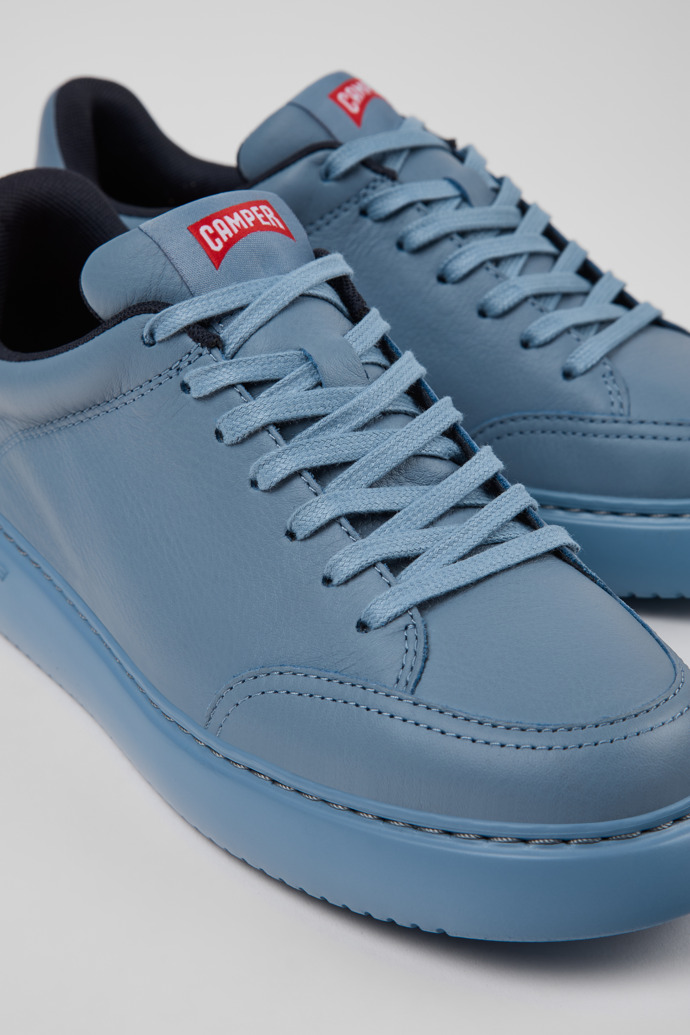 Runner K21 Chaussures en cuir bleues Pour femme.