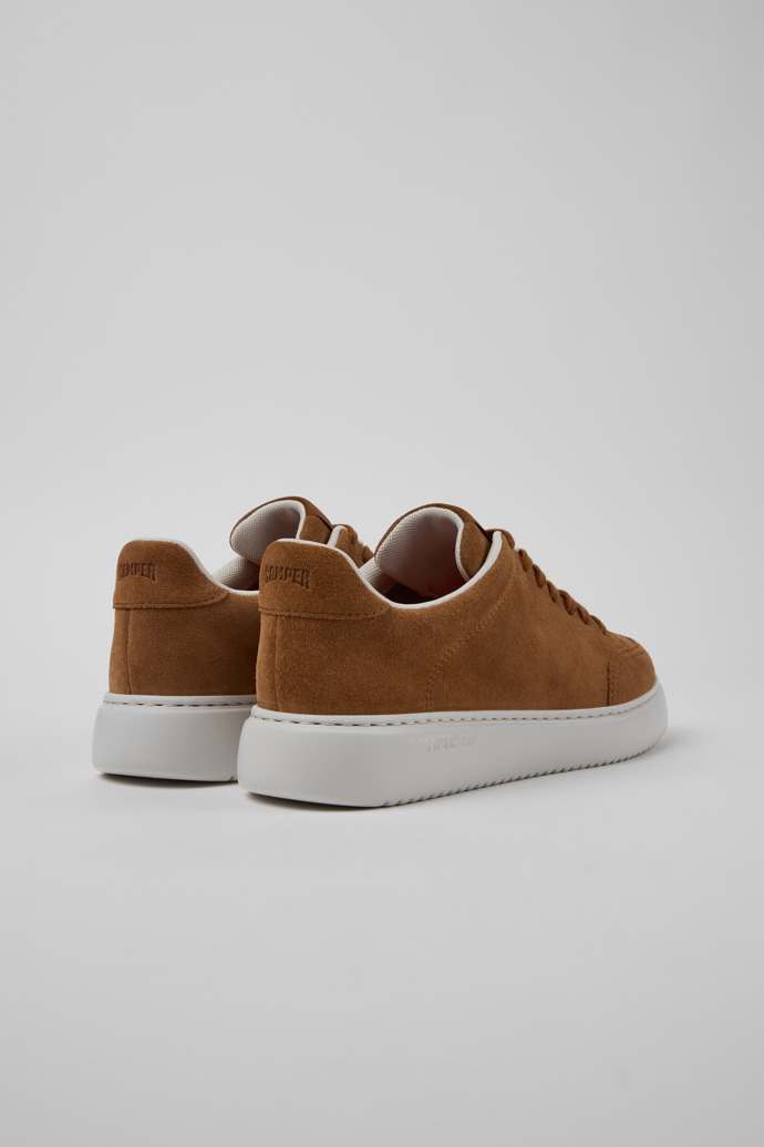 Back view of Runner K21 Brown Suede Shoes for Women.