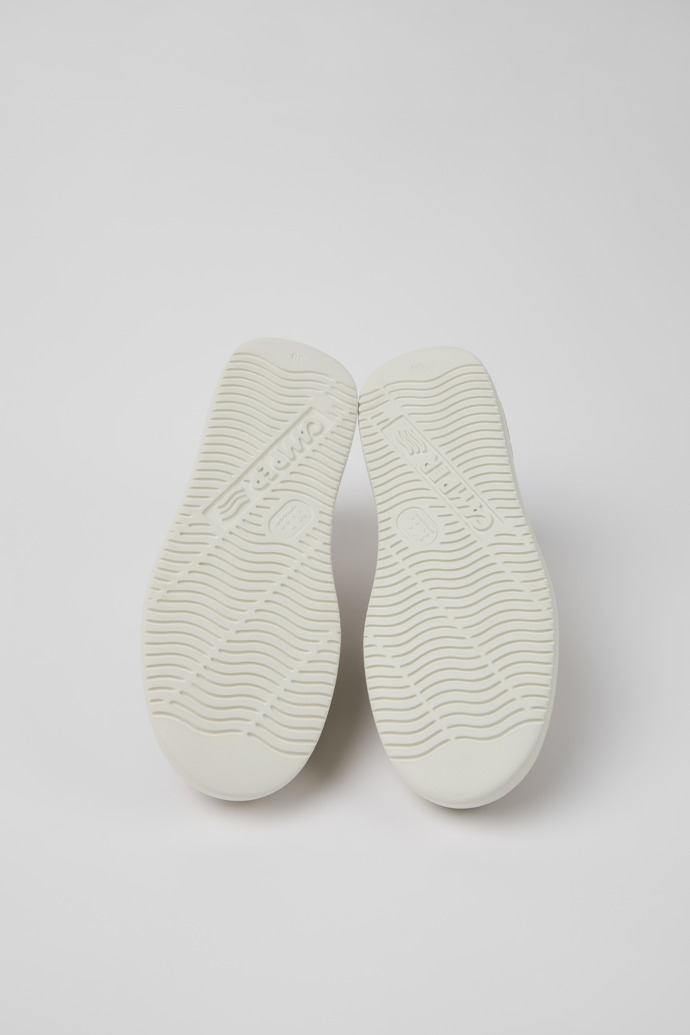 Runner K21 Zapatos de piel beige para mujer.