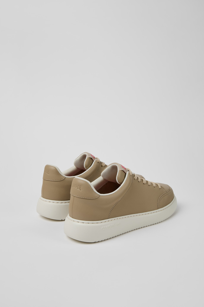 Runner K21 Zapatos de piel beige para mujer.