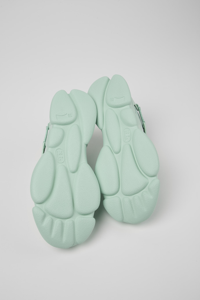 The soles of Karst Blue Nubuck/Textile Sneaker for Women