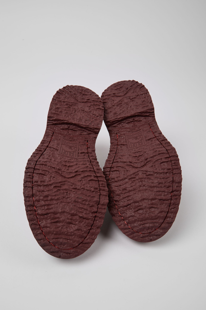 Walden Chaussures à lacets en cuir bordeaux pour femme