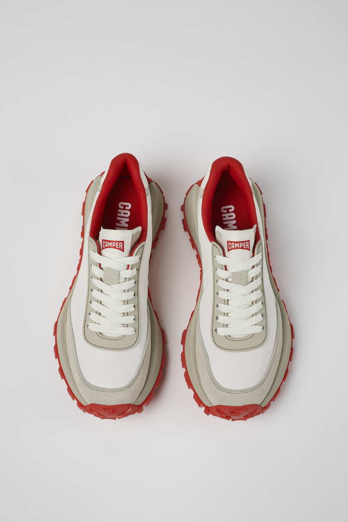 CAMPER: Drift Trail sneakers in recycled fabric and recycled leather -  White