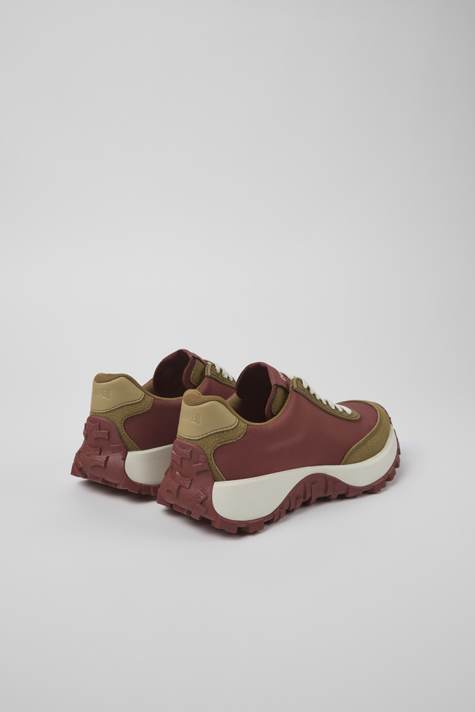 Drift Trail VIBRAM Czerwone sneakersy damskie z tkaniny i nubuku