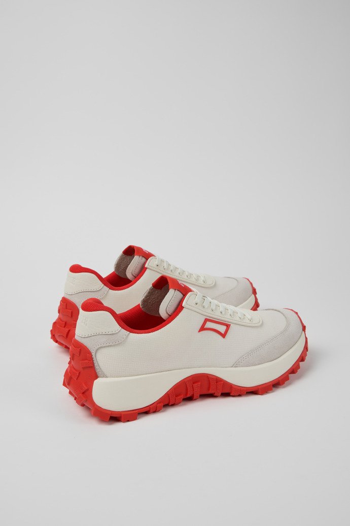 Drift Trail VIBRAM Witte gerecycled PET en nubuck sneaker voor dames.