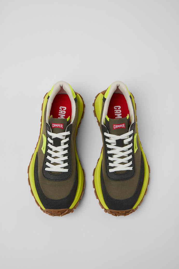 Drift Trail VIBRAM Meerkleurige gerecycled PET en nubuck sneaker voor dames.