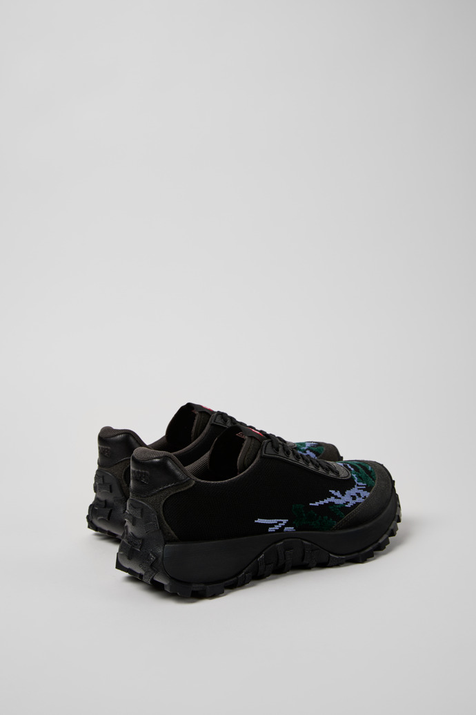 Back view of Twins Multicolor Recycled PET and Leather Sneakers for Women.