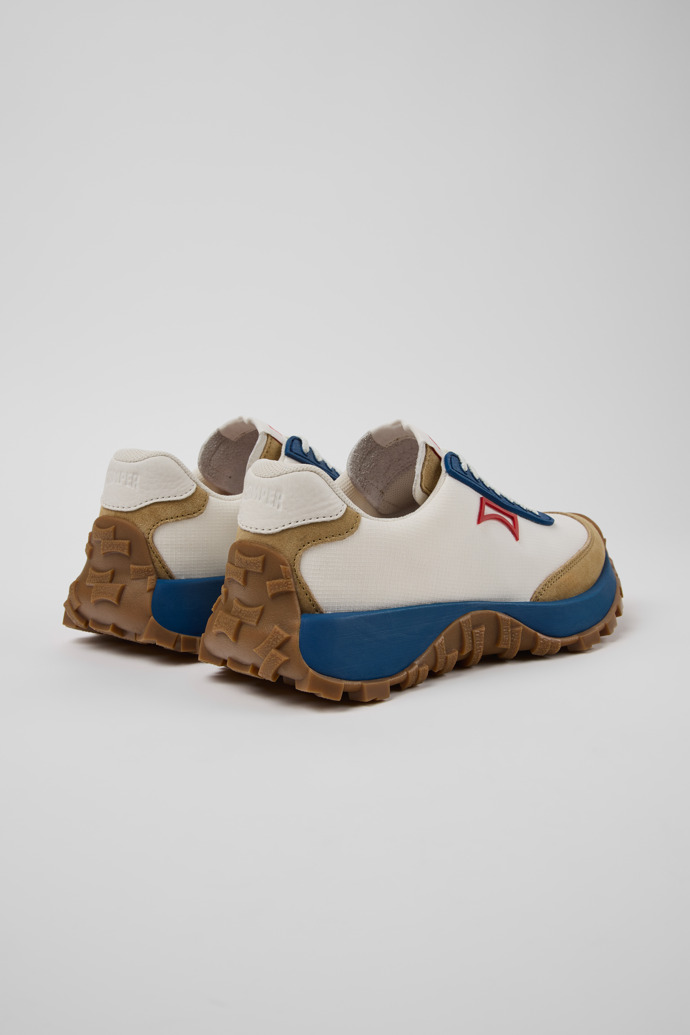 Back view of Drift Trail Multicolor Textile and Nubuck Leather Sneakers for Women.