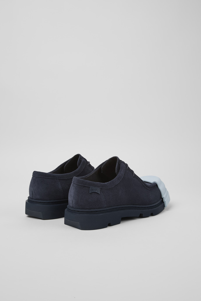 Back view of Junction Blue nubuck shoes for women