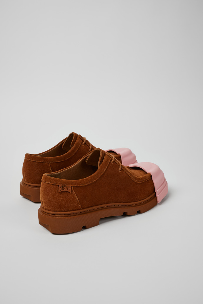 Junction Chaussures en nubuck marron pour femme.