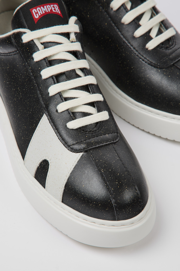 Close-up view of Runner K21 MIRUM® Black and white sneakers for women