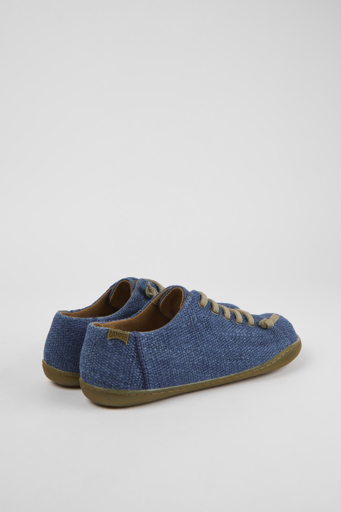 Back view of Peu Blue textile shoes for women