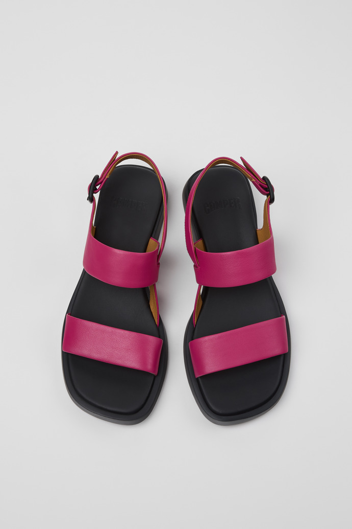 Dana Burgunderrote Ledersandalen Für Damen.
