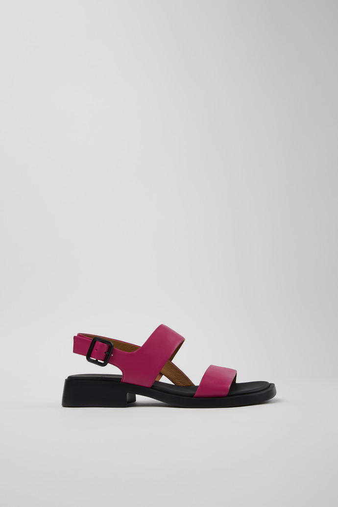 Dana Burgunderrote Ledersandalen Für Damen.