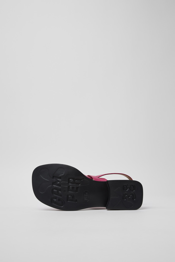 Dana Burgunderrote Ledersandalen Für Damen.