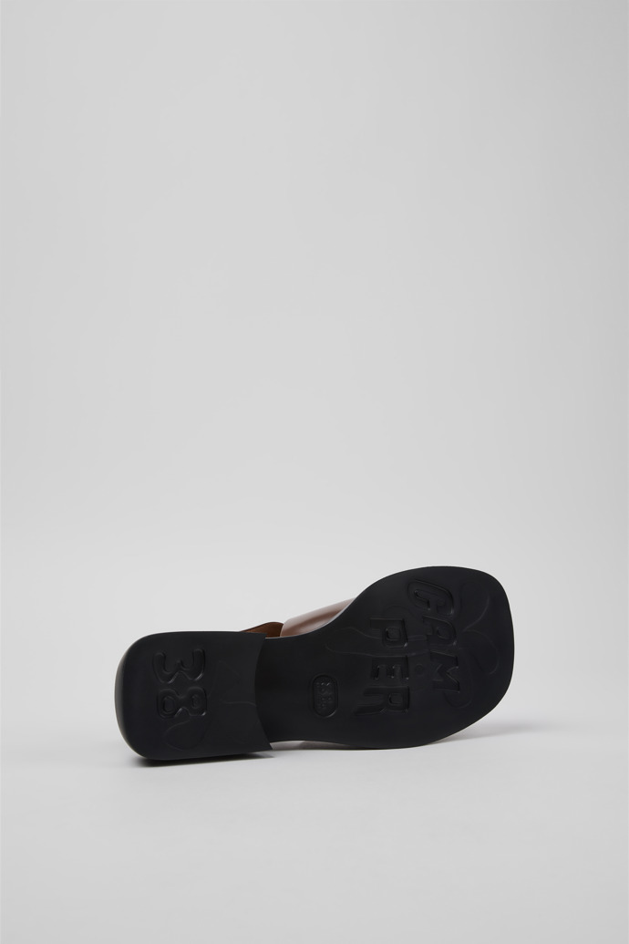 Dana Braune Ledersandalen Für Damen.