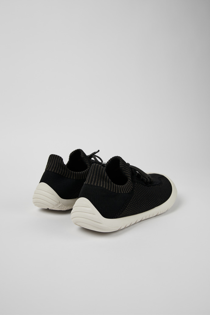Back view of Peu Path Black Textile Sneaker for Women