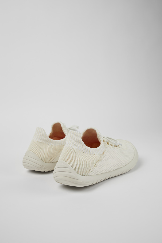 Back view of Peu Path White Textile Sneaker for Women