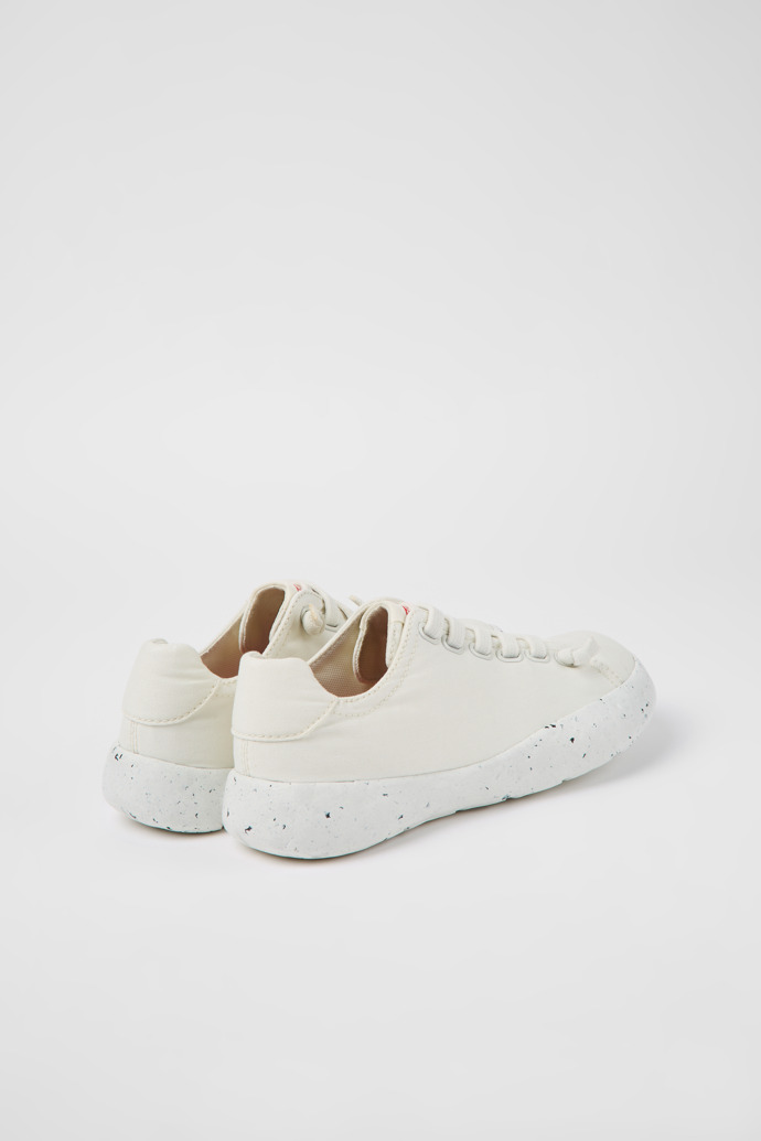 Back view of Peu Stadium White textile sneakers for women