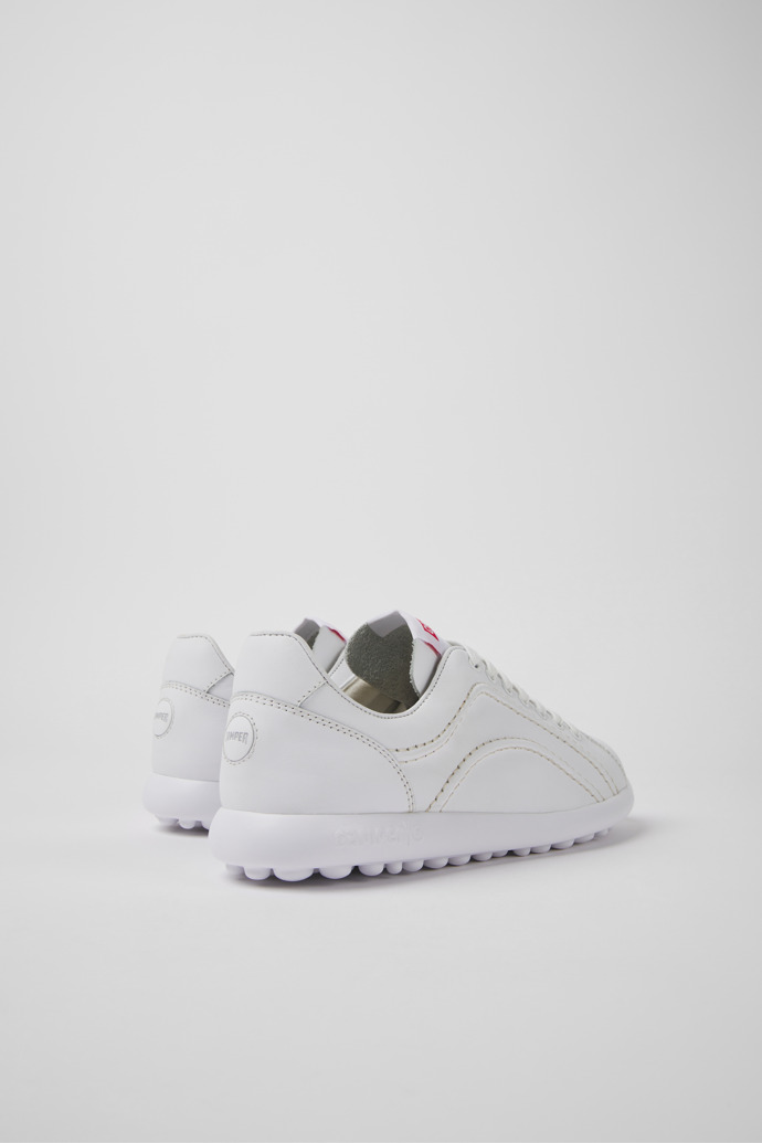 Back view of Pelotas XLite White leather sneakers for women