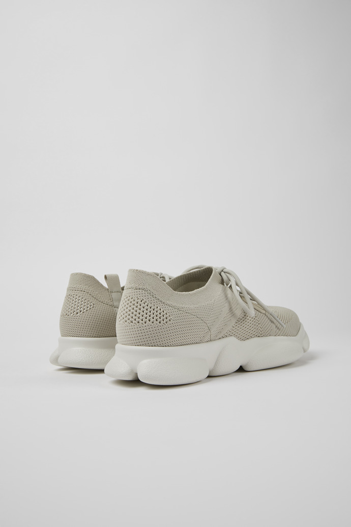Back view of Karst Gray textile sneakers for women