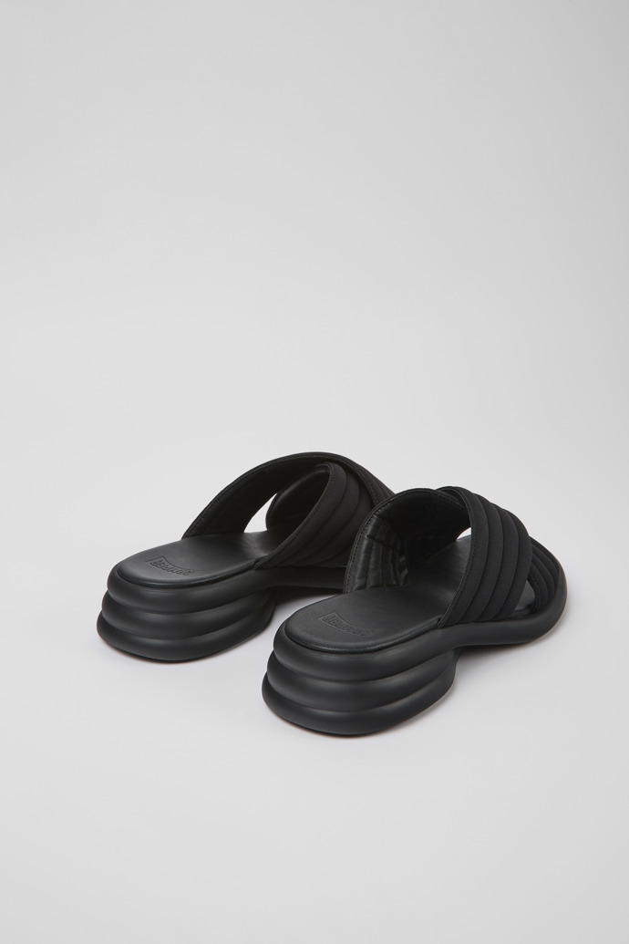 Spiro Czarne tekstylne sandały damskie