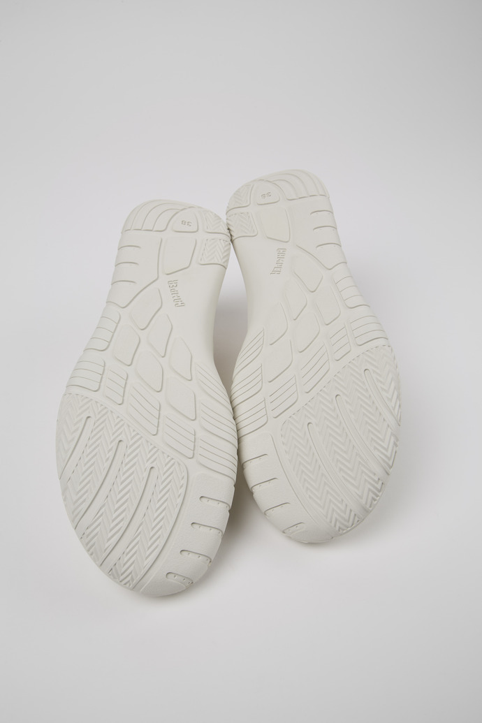 The soles of Peu Path White textile sneakers for women