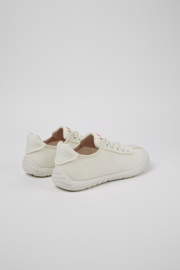 Back view of Peu Path White textile sneakers for women
