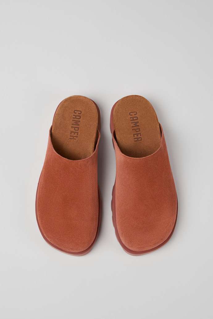 Brutus Sandal Sandales en nubuck rouge pour femme.