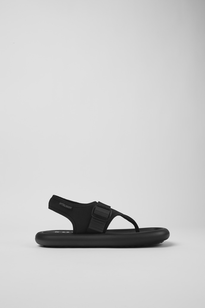 Side view of Camper x Ottolinger Black sandals for women by Camper x Ottolinger