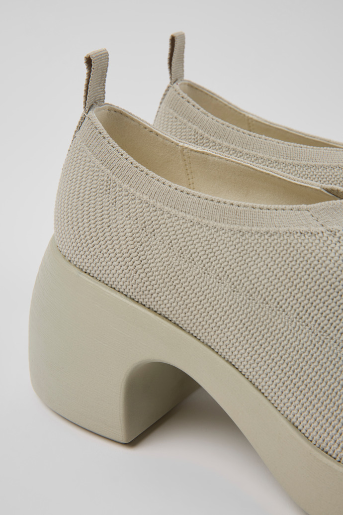 Close-up view of Thelma Gray one-piece knit shoes for women
