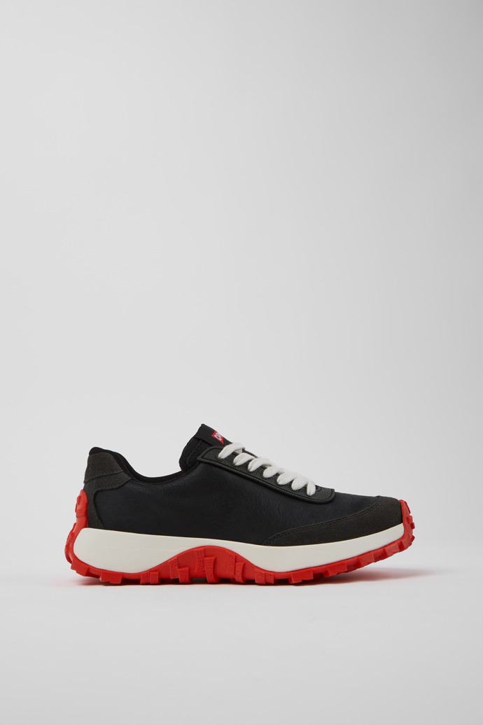 Side view of Drift Trail VIBRAM Multicolor Leather and Nubuck Sneakers for Women.