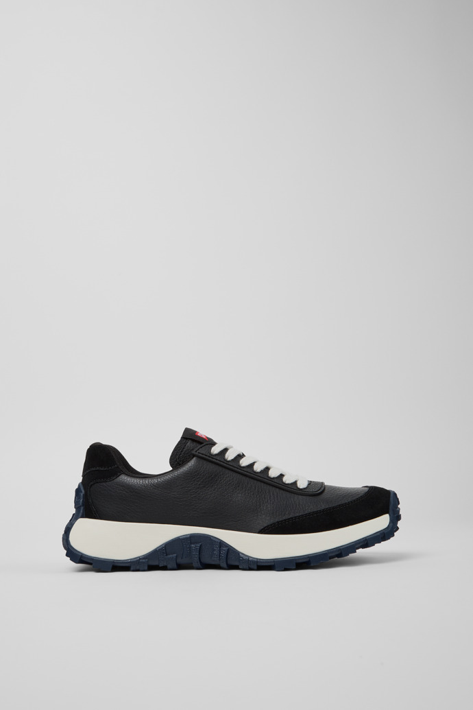 Drift Trail Sneakers de piel negras para mujer.