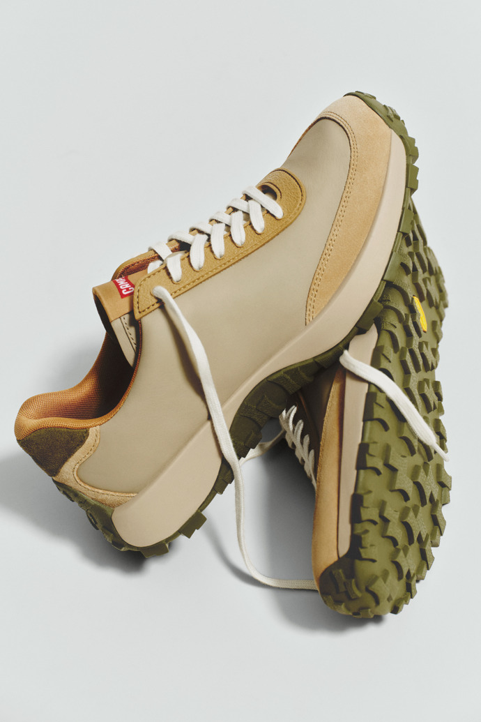 Drift Trail Mehrfarbige Leder- und Nubuk-Sneaker für Damen.