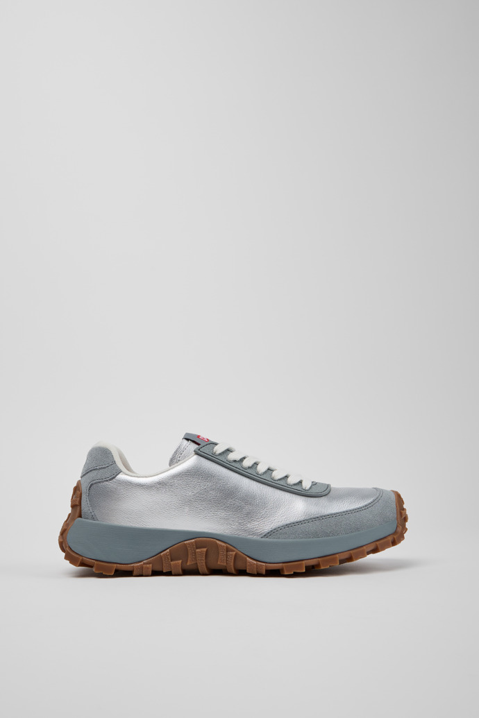 Drift Trail Zapatillas de piel y nobuk grises para mujer.